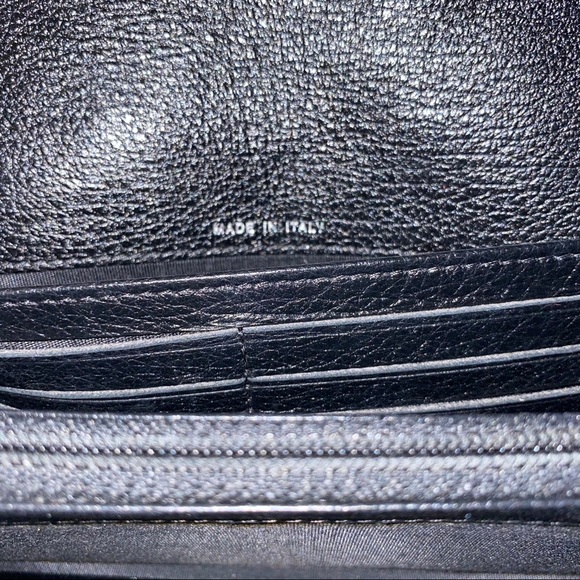 EUC Chanel Diamond CC Black Calfskin Flap Wallet - Picture 9 of 9